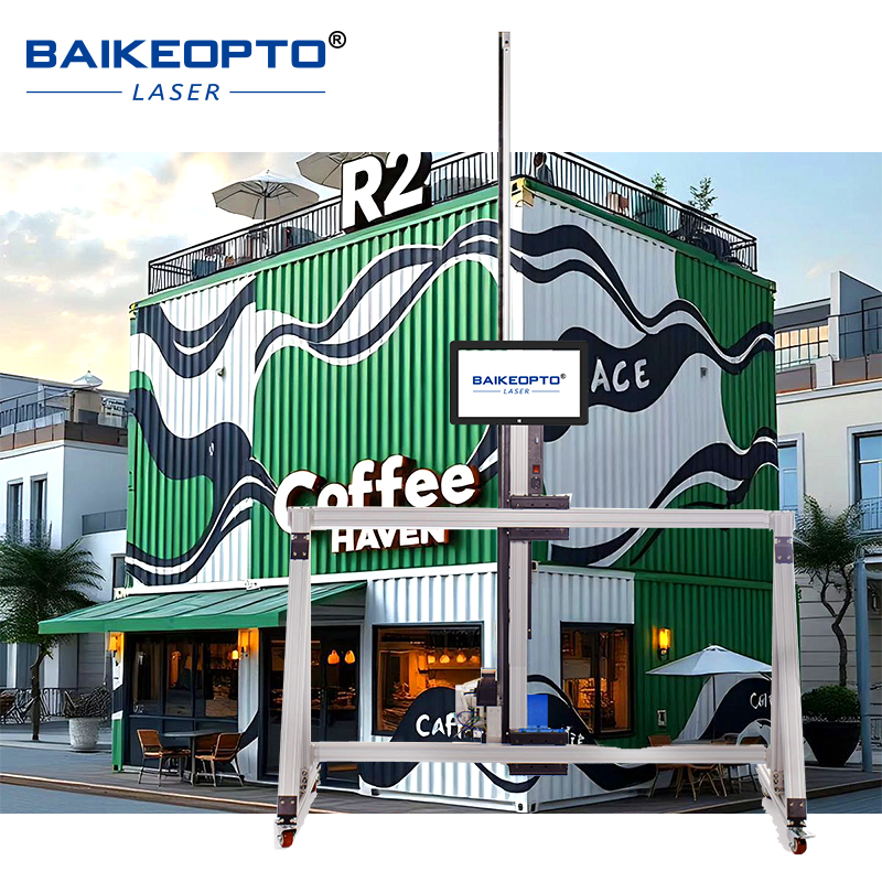 BK-T32X Ai Intelligent Multi-Surface UV Inkjet Wall Printer Prints on Concrete, Brick, Glass & Rough Textured Walls