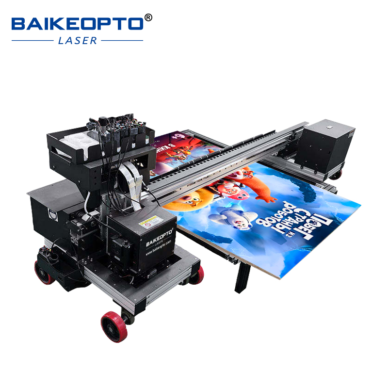 BK-D1400WX-5Plus 5 meter Printing Width Large Format UV Flatbed and Floor Inkjet Printing Machine 
