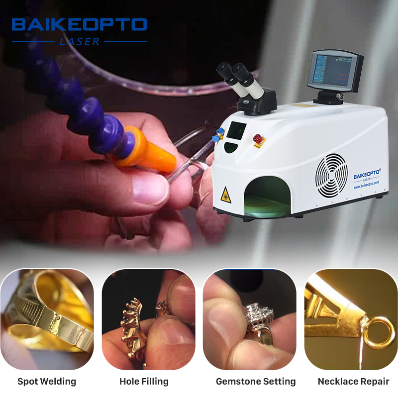 BK-JW100-X1 100W Portable YAG Laser Welding Machine - Jewelry Repair Tool for Gold, Silver, and Platinum