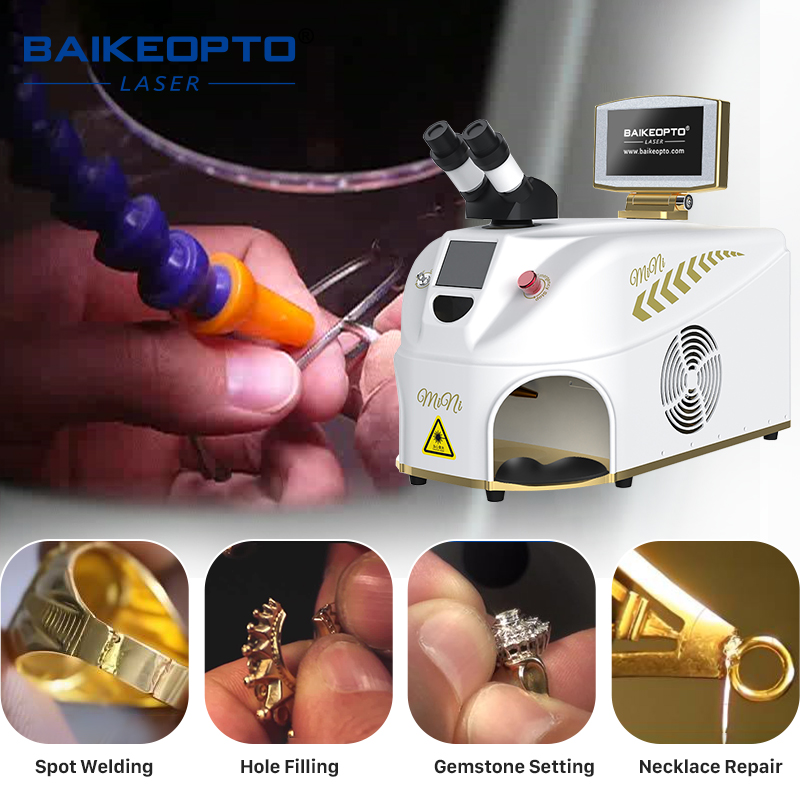 BK-JW100-X2 100W High-Precision YAG Laser Jewelry Welding System with Digital Control for Delicate Repairs