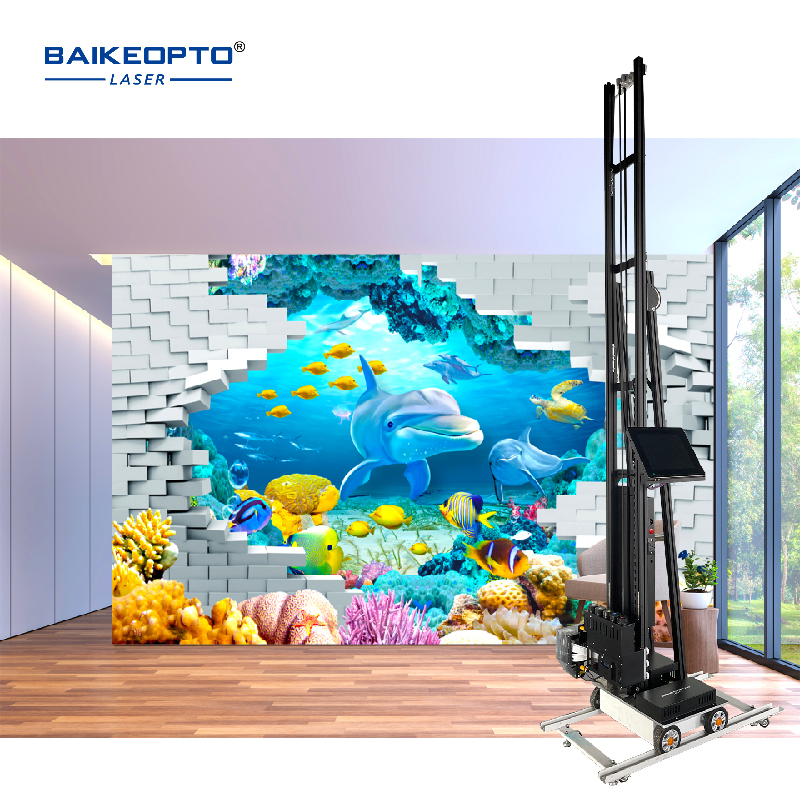 BK-UP1600P Easy-to-Use Wall Printing Machine for DIY Projects Portable Wall Painting Machine Continuous 3D Inkjet Printing Machine