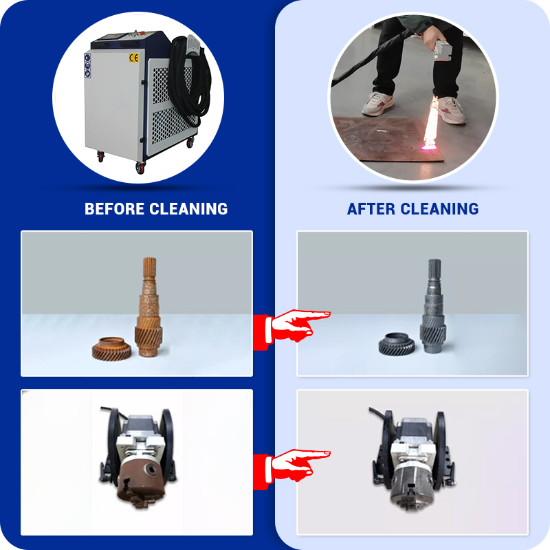 BK-HW1500E BWT 1500W Single Axis Cleaning Head Commercial-Grade Continuous Laser Cleaning Machine