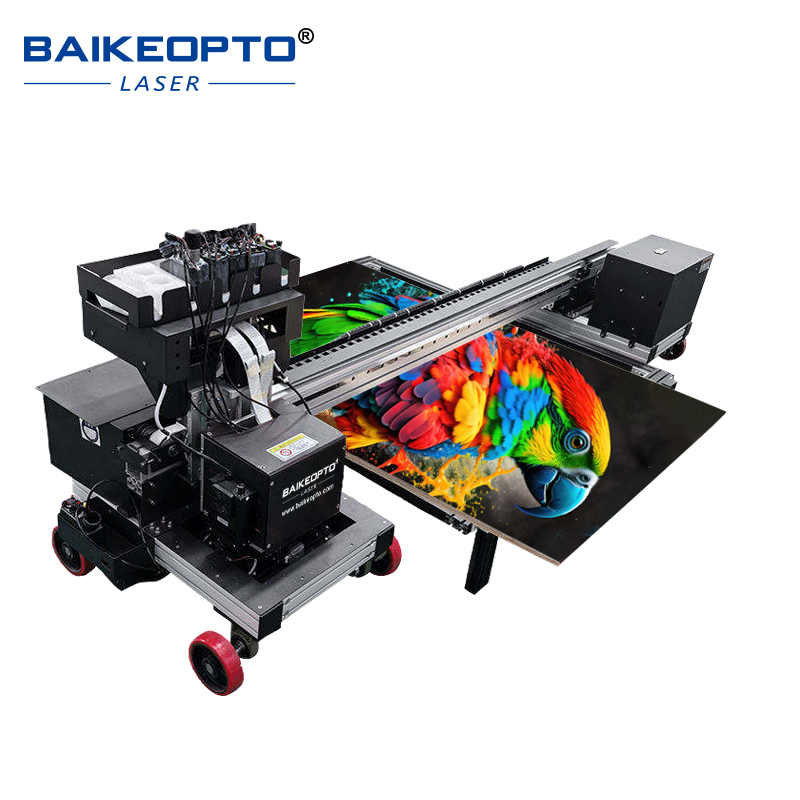 BK-D1600WX-5Plus Multi-Purpose Dual i1600 Printhead 5 Meter Horizontal Printing DIY Flatbed and Floor Inkjet Printer for Signage Industry