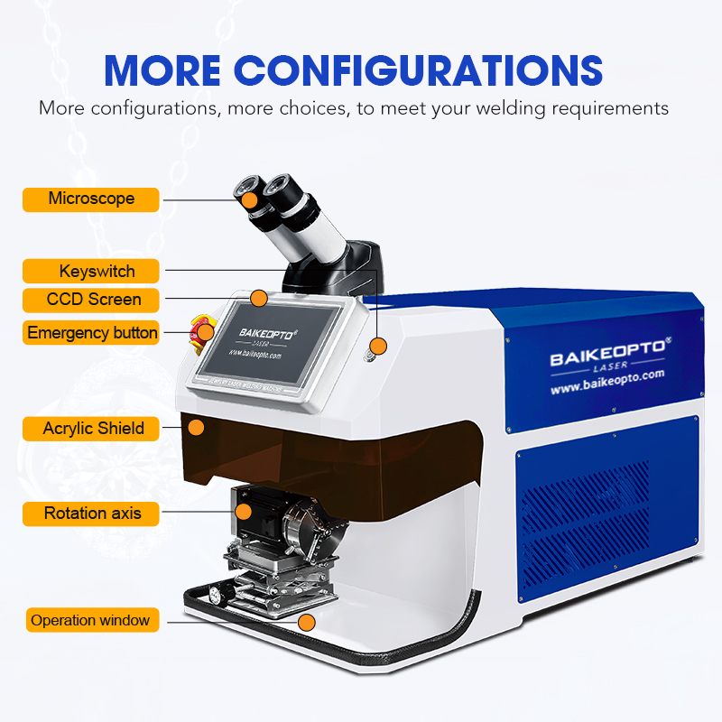 BK-JW100XT 100W High-Precision YAG Laser Jewelry Welding Machine for Intricate Settings & Delicate Repairs
