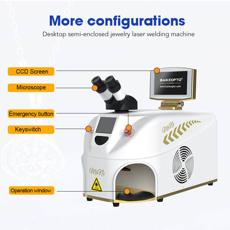 BK-JW100-X2 100W High-Precision YAG Laser Jewelry Welding System with Digital Control for Delicate Repairs