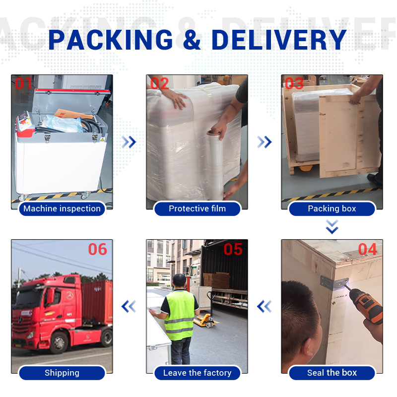 BK-FLC1500D/FLC2000D Raycus 1500W 2000W Industrial Continuous Laser Cleaning Machine