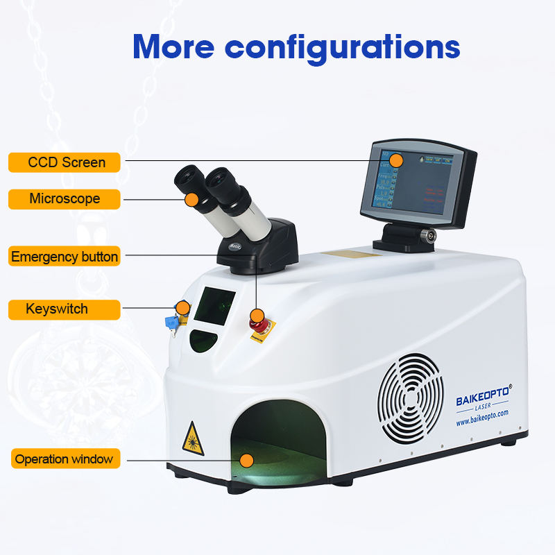 BK-JW100-X1 100W Portable YAG Laser Welding Machine - Jewelry Repair Tool for Gold, Silver, and Platinum