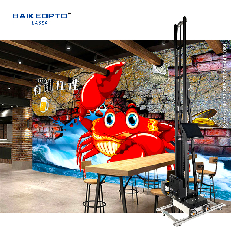 BK-UP1600P Easy-to-Use Wall Printing Machine for DIY Projects Portable Wall Painting Machine Continuous 3D Inkjet Printing Machine