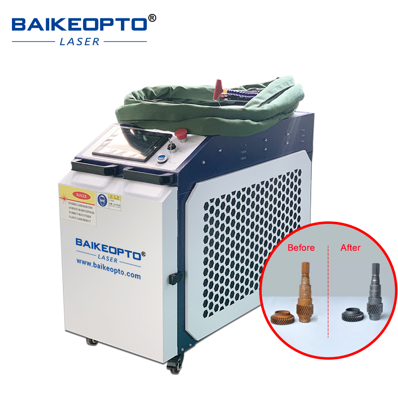 BK-FL1500CS-CE 1500W Raycus Global Version Laser Source Handheld Laser Cleaning Machine for Metal Stone Dust Rust 