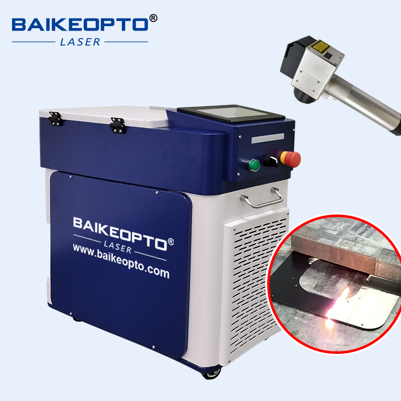 50W Lightweight Pulse Laser Cleaner for Rust Stone Painting Air Cooling Mopa Fiber Laser Cleaning Machine 