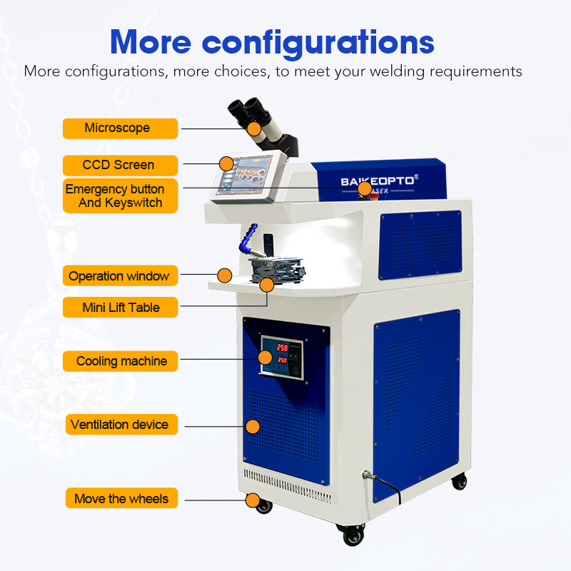 BK-JW100XL 100W High-Precision YAG Laser Jewelry Welding Machine for Intricate Settings & Delicate Repairs