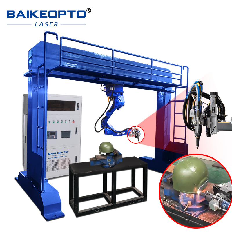 1500W New Gantry 3D High-Speed Yaskawa GP25 6 Axis Robotic Arm Laser Cutting Machine for Helmet