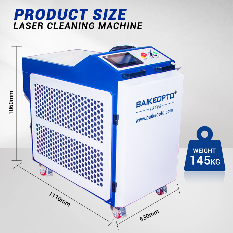 BK-FLC1500DE BWT 1500W Single Axis Cleaning Head Commercial-Grade Continuous Laser Cleaning Machine