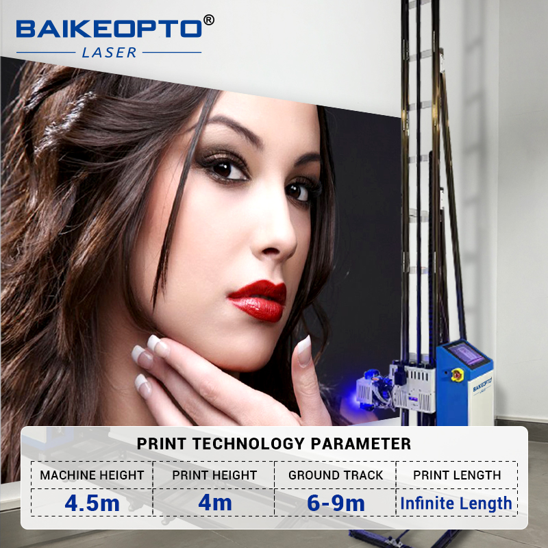 BK-WP200 Plus Vertical Wall Printer for Professional Finish Innovative Wall Printing Technology for Artists 3D Printer UV