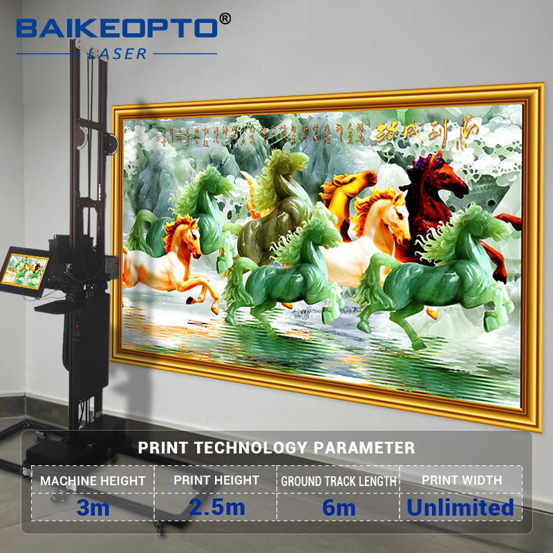 BK-UP1400T Fast-Drying Inkjet Printer for Smudge-Proof Wall Art & Banners 3D Wall Mural Printer UV