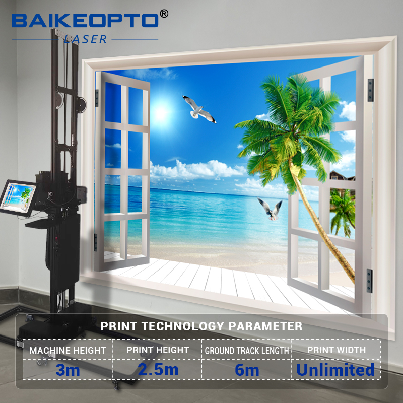 BK-UP700T Cost-Effective Inkjet Printer for High-Quality Wall Art and Signs 3D UV Wall Printing Machine