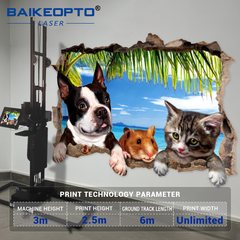 BK-UP900T High-Capacity Inkjet Wall Printer – Perfect for Retail Displays & Exhibits Wall Painting Machine