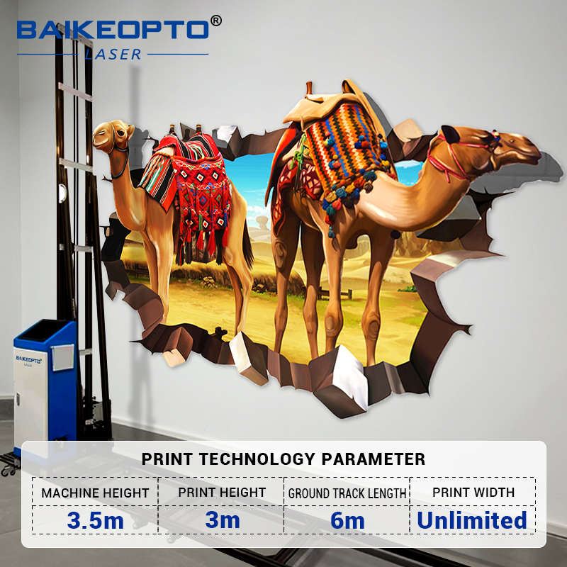 BK-UP900 Wall Branding Printer Fast and Efficient Wall Printer Professional Wall Sticker Printer 3D Wall Printer