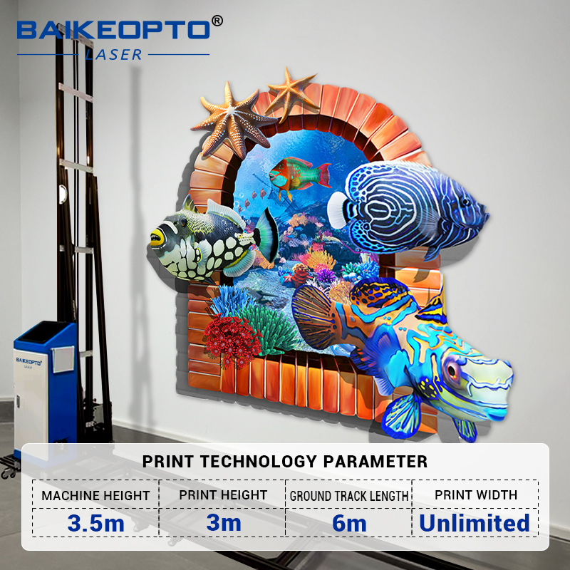 BK-WP500 Fast and Efficient Wall Printer Professional Wall Printing Equipment for Businesses 3D Inkjet Printer