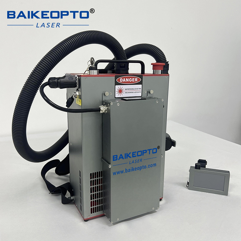 BK-FLC200SC JPT 200W Backpack Pulse Laser Cleaners Portable Pulsed Laser Cleaning Devices