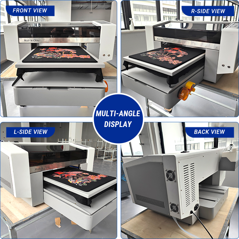 BK-I1600X Automated 45*50CM Single Work Bench Dual i1600 Print Head UV DTG Digital Direct Inkjet Printer Machine for T-shirt Clothes