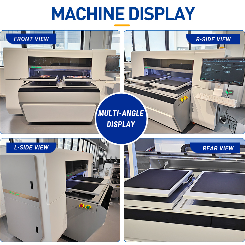 BK-I1600T Factory Price DTG T-shirt Garment Digital Inkjet Printer with 2pcs i1600a Printheads Dual 45*50 cm Work Bench DTG Printing Machine