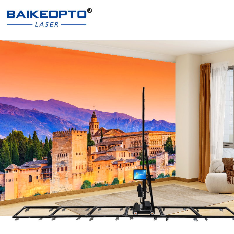 BK-UP1600P Plus Indoor & Outdoor 3D UV Inkjet Wall Mural Painting Machine Eco-Friendly Wall Printing Printer for Sustainable Printing