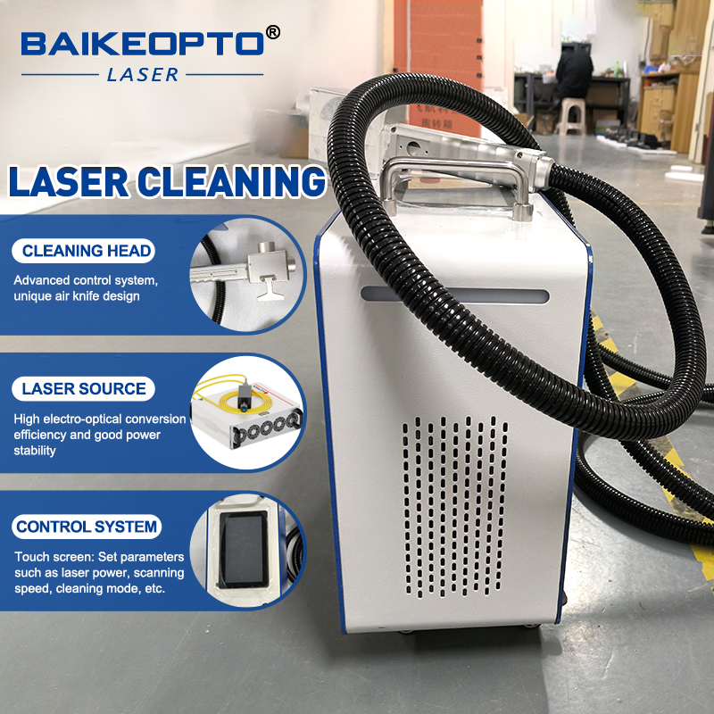 BK-FLC200T1 1.5MJ 200W High-Speed Pulse Laser Rust Remover Reducing Downtime in Automotive/Mold Maintenance Applications