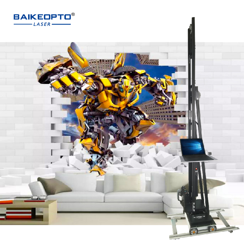 BK-UP1600A Easy-to-Use Wall Printing Machine for DIY Projects Portable Wall Painting Machine Continuous 3D Inkjet Printing Machine