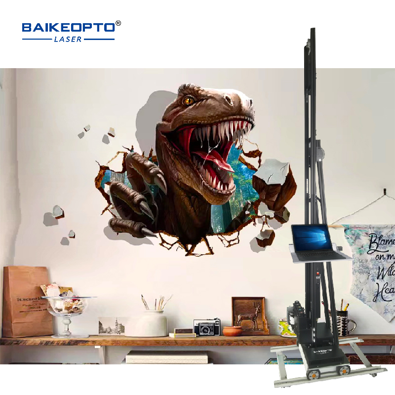 BK-UP1600A Easy-to-Use Wall Printing Machine for DIY Projects Portable Wall Painting Machine Continuous 3D Inkjet Printing Machine