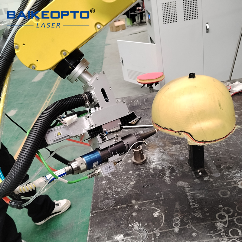 1500W Automated 3D Fanuc 20ib Robotic Arm Laser Cutting Machine for Helmet