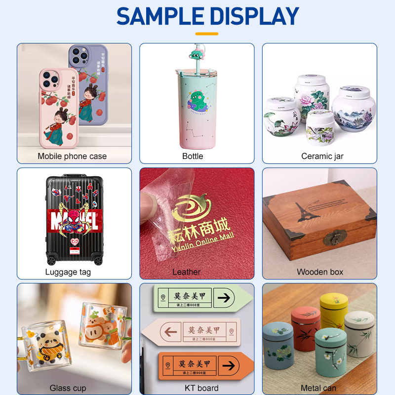 BK-I1600P A3 i1600e Print Head Crystal Film UV DTF Inkjet Roll Printer for Bottle/Acrylic/Plastic/Metal/Glass/PVC/ KT board/Wood