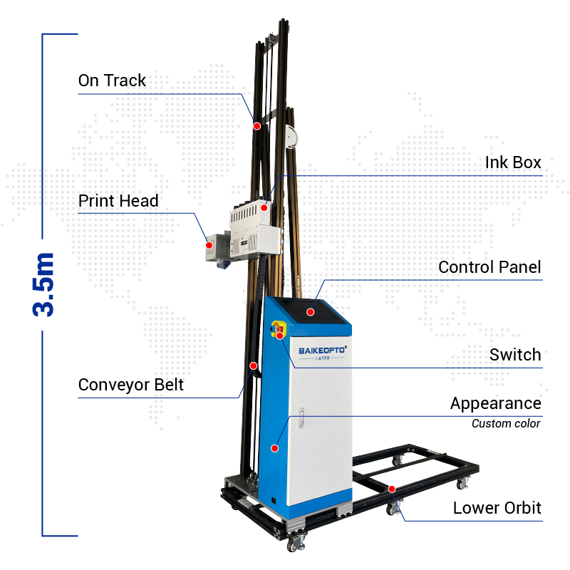 BK-WP500 Fast and Efficient Wall Printer Professional Wall Printing Equipment for Businesses 3D Inkjet Printer