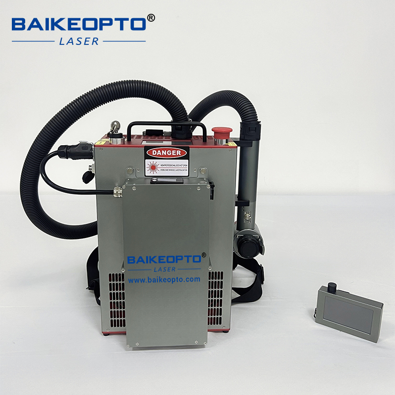 BK-FLC200SC JPT 200W Backpack Pulse Laser Cleaners Portable Pulsed Laser Cleaning Devices