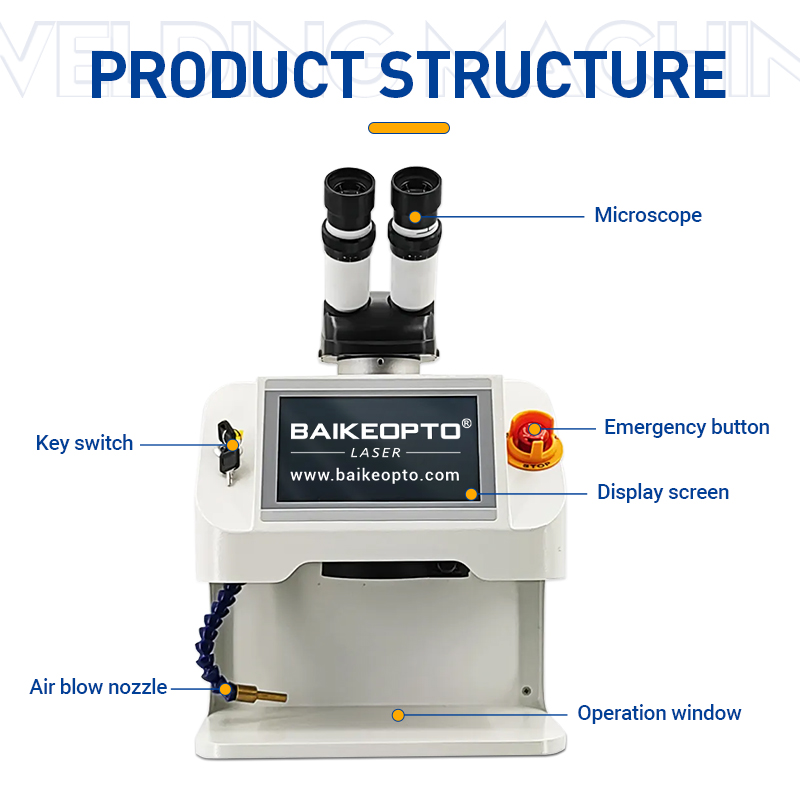 BK-JW60X Desktop YAG Jewelry Laser Welding Machine for Ring Bangle Bracelet Platinum Repairing