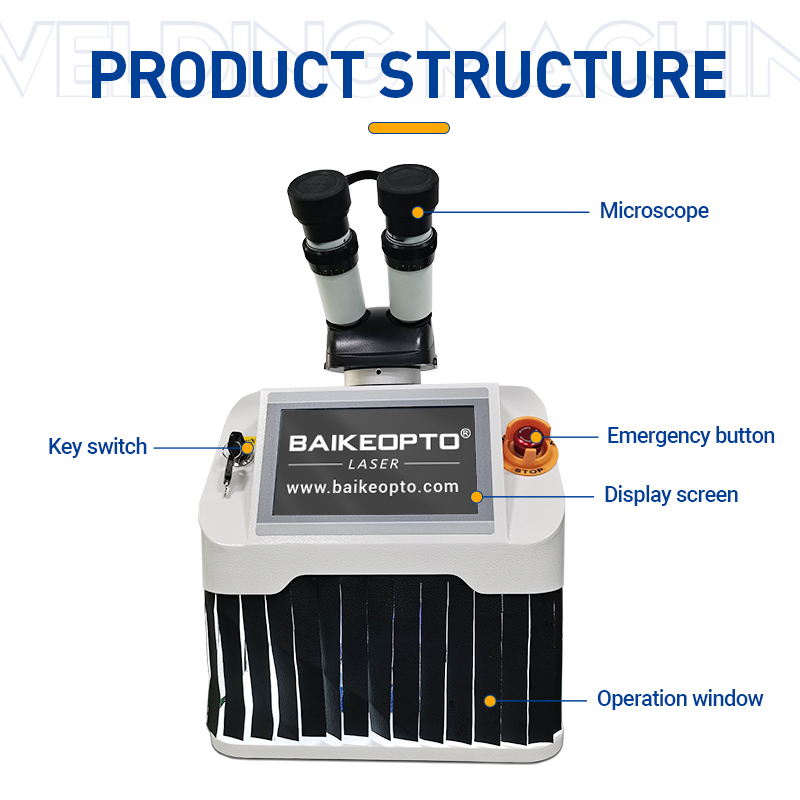 BK-JW60X Pro 60W Hot sale Desktop 300W YAG Jewelry Laser Welding Machine Micro Welding Jewelry Spot Welder