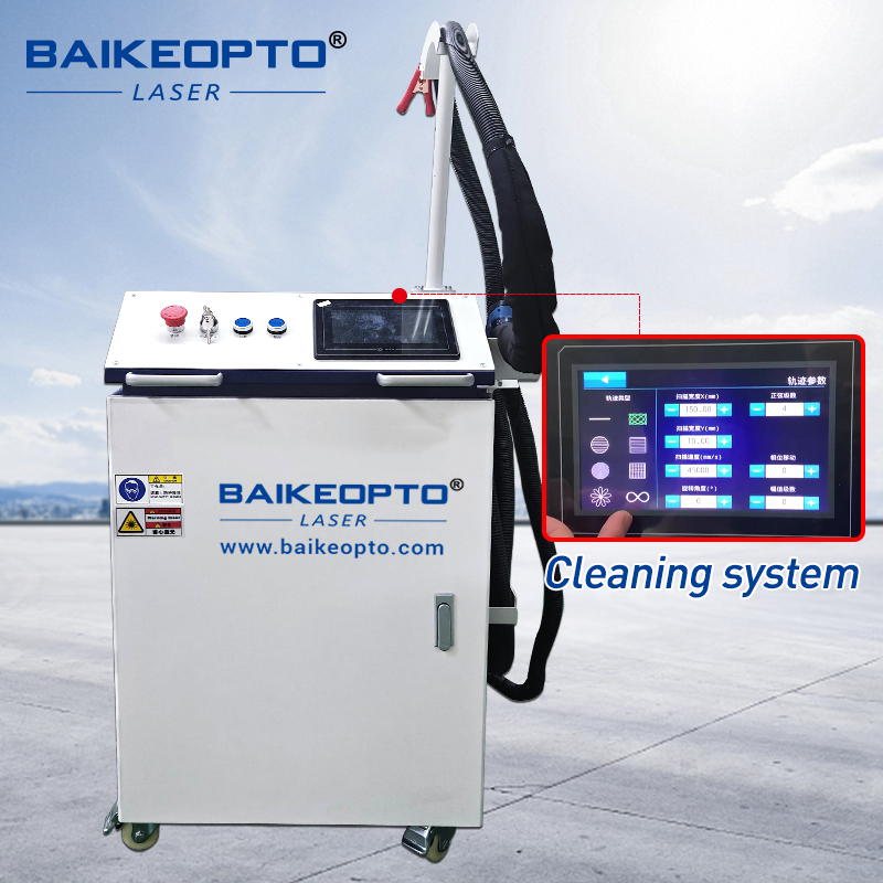 BK-FL1500LC-S 1500W Raycus Laser Source Efficient Non-Contact Continuous Laser Cleaner for Metal Surfaces
