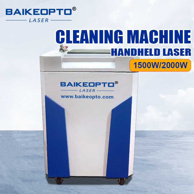BK-FL1500MS 1500W Raycus Laser Source Efficient Non-Contact Continuous Laser Cleaner Machine for Metal Surfaces