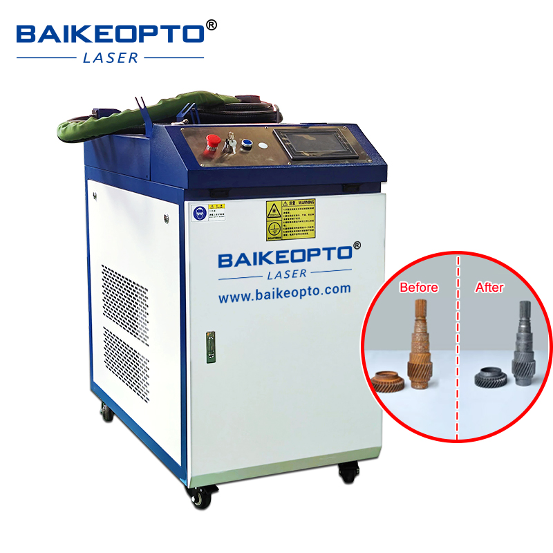 BK-FL3000F 3000W Raycus Laser Source Adjustable Power Continuous Laser Cleaning Machine for Delicate Surfaces