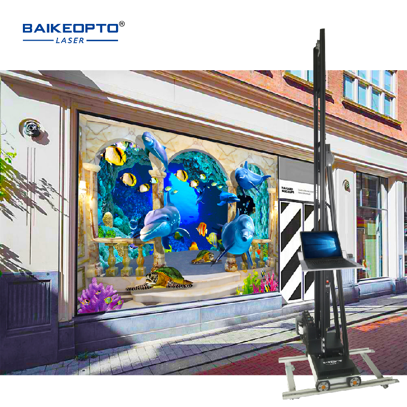 BK-UP3200A Easy-to-Use Wall Printing Machine for DIY Projects Portable Wall Painting Machine Continuous 3D Inkjet Printing Machine