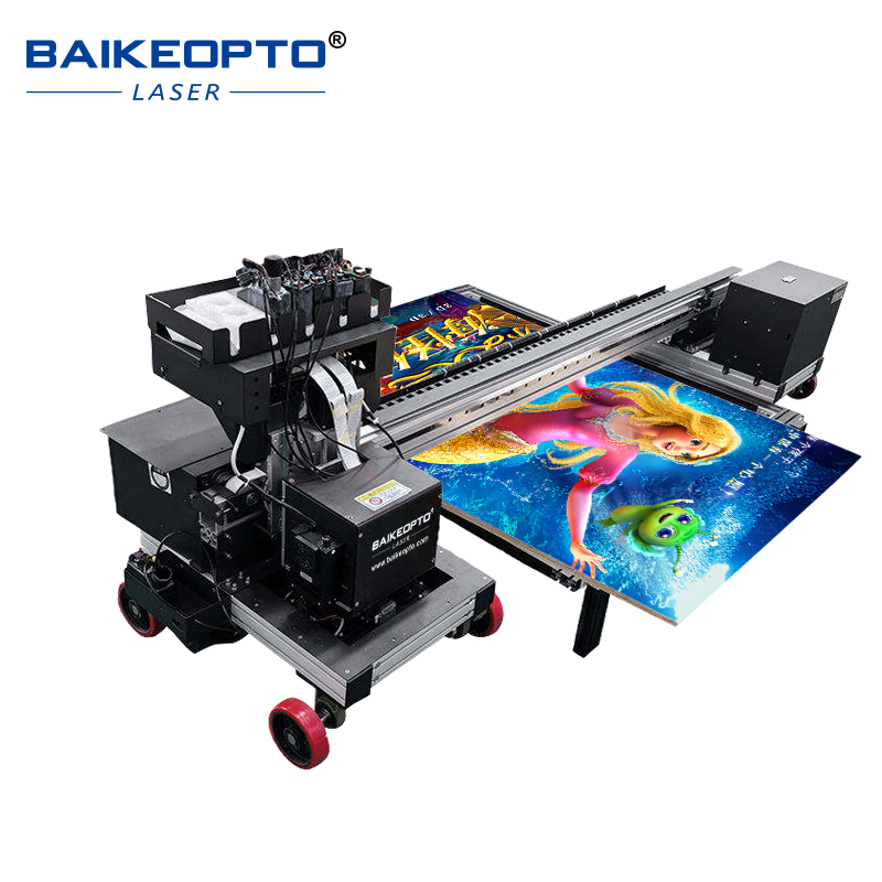 BK-D200WX  Dual DX10 Printhead Direct-to-Floor UV DIY Flatbed Inkjet Printer for Parking Signage, Mall Branding & Outdoor Streetscapes