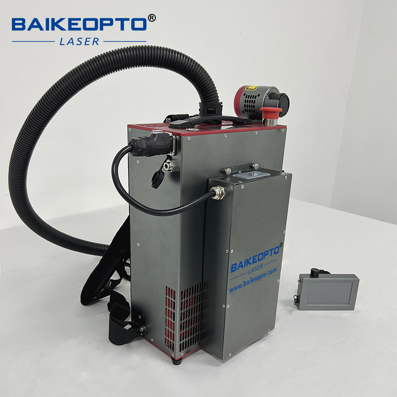 BK-FLC200SC JPT 200W Backpack Pulse Laser Cleaners Portable Pulsed Laser Cleaning Devices