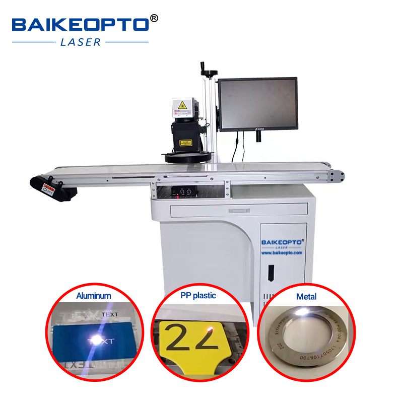 20W Efficient and Precision Flying Fiber Laser Marking Machine Auto Focus Laser Marker for Metal