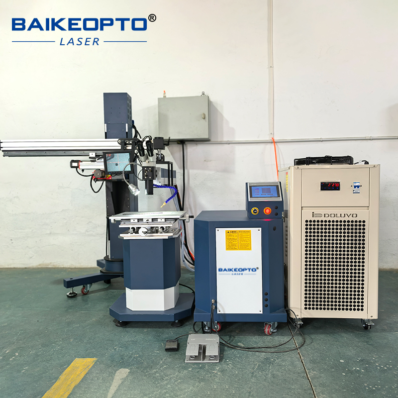  BK-WY200P Electric Lift 200W Affordable YAG Cantilever Laser Welder Machine for Stainless Steel/Aluminum