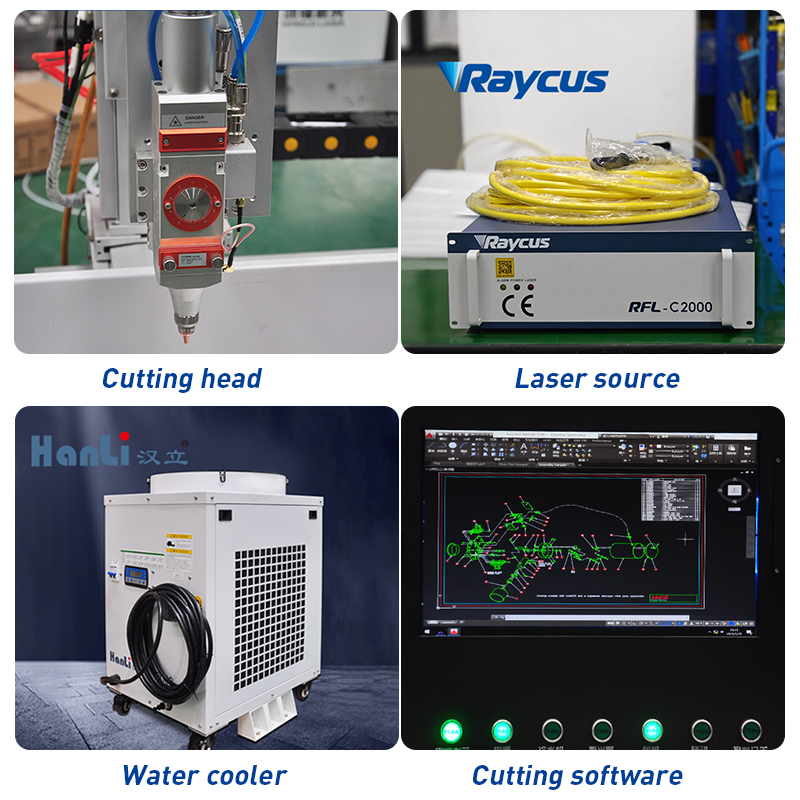 BK-G1500F 1500W Enclosed Small Pipe Laser Cutting Machine for Precision Metal/Stainless Steel/Copper Cutting