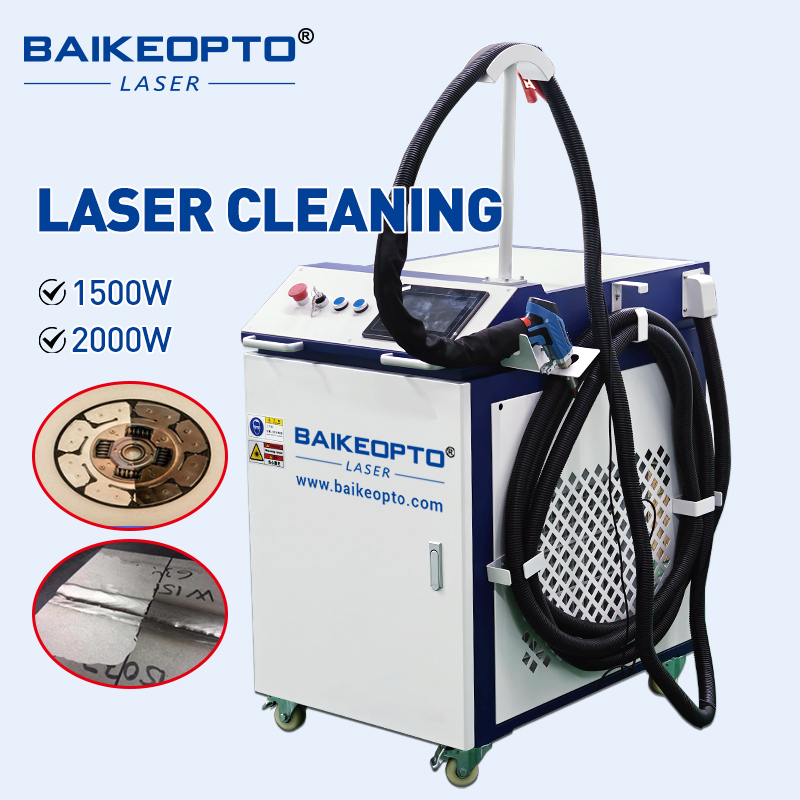 BK-FL1500TS 1500W Raycus Laser Source Efficient Non-Contact Continuous Laser Cleaner for Metal Surfaces