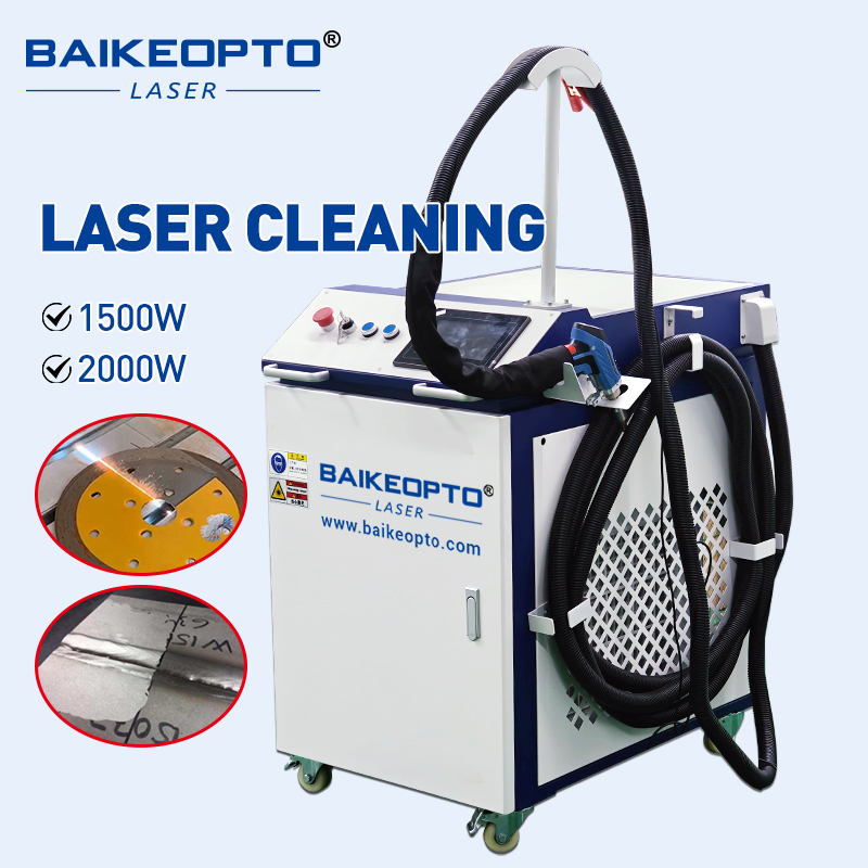 BK-FL1500LC-S 1500W Raycus Laser Source Efficient Non-Contact Continuous Laser Cleaner for Metal Surfaces