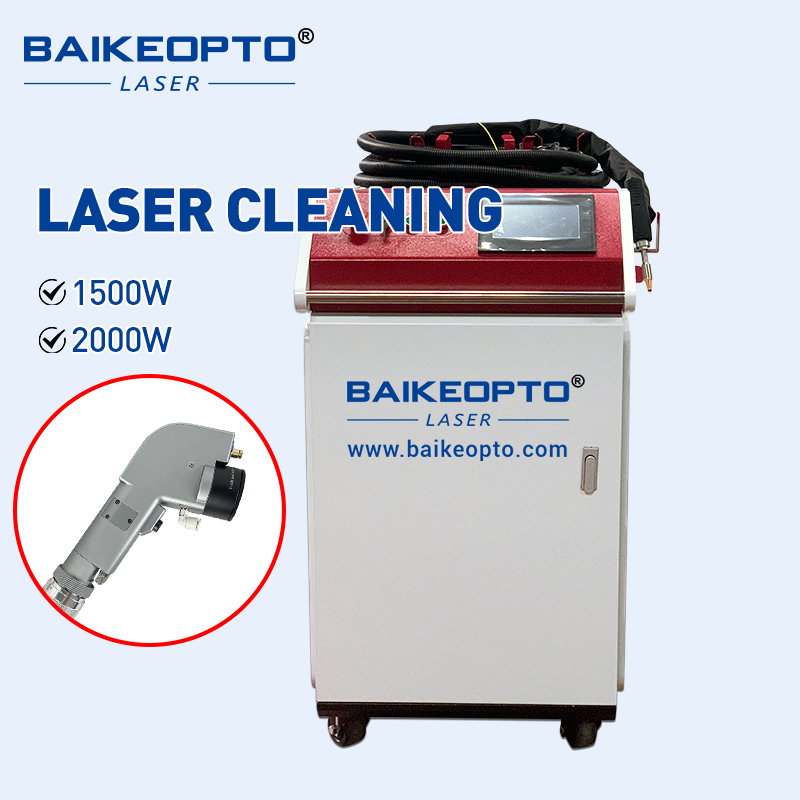 BK-FL1500SL 1500W Raycus Laser Source Handheld Continuous Laser Cleaning Machine for Rust and Oxidation