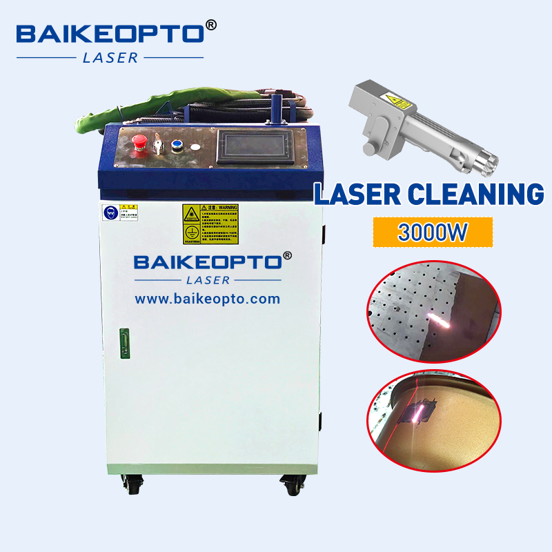 BK-FL3000E 3000W Raycus Laser Source Industrial-Grade Continuous Laser Cleaner for Oil and Grease Removal