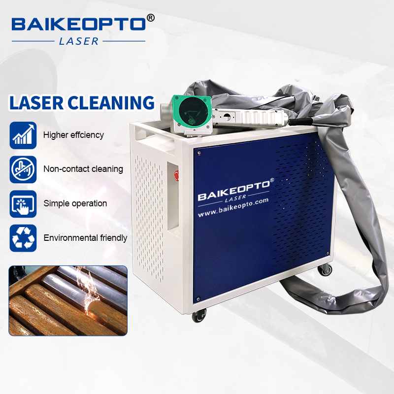 BK-FLC100XT 1.5MJ JPT 100W Cost-Effective Pulse Laser Cleaning Machine Cutting Operational Costs vs Traditional Sandblasting Methods